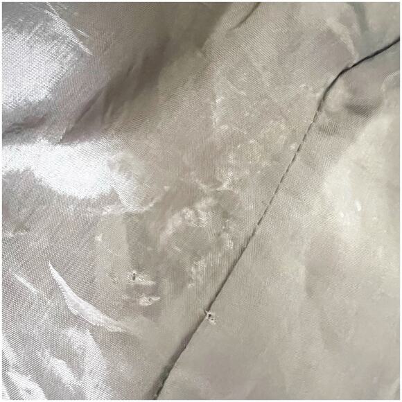 Eileen Fisher Beige Rose Gold Cotton Blend Open Jacket Coat Size Large - Picture 13 of 14